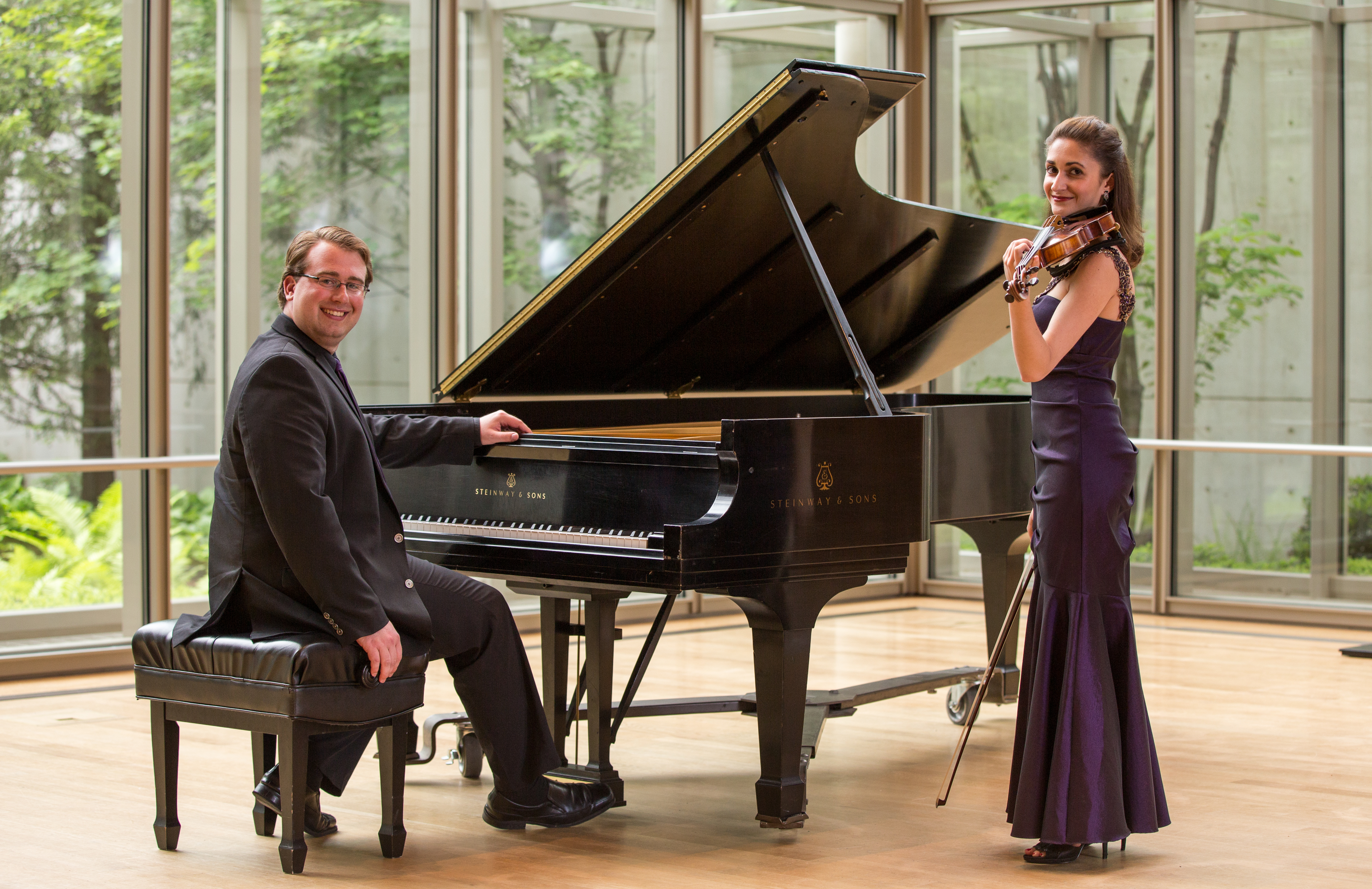 Andrew Focks, Piano, and Kimia Ghaderi, Violin